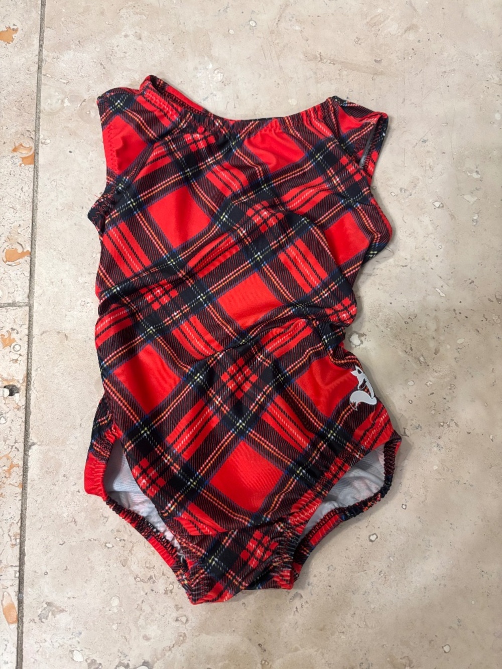 Foxy Leotard Red Plaid Leotard